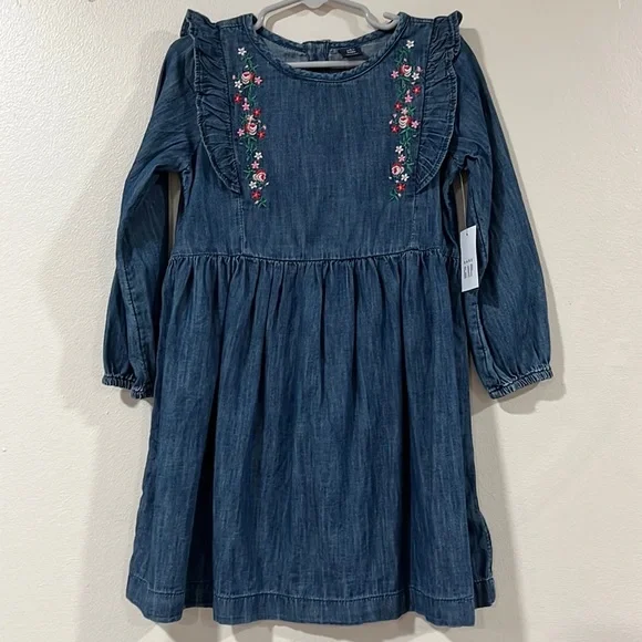 GAP | Dresses | Gap Girls Denim Dress Nwt Size 5 | Poshmark